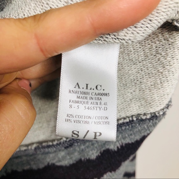 ALC striped grey crew neck sweater - Picture 5 of 8